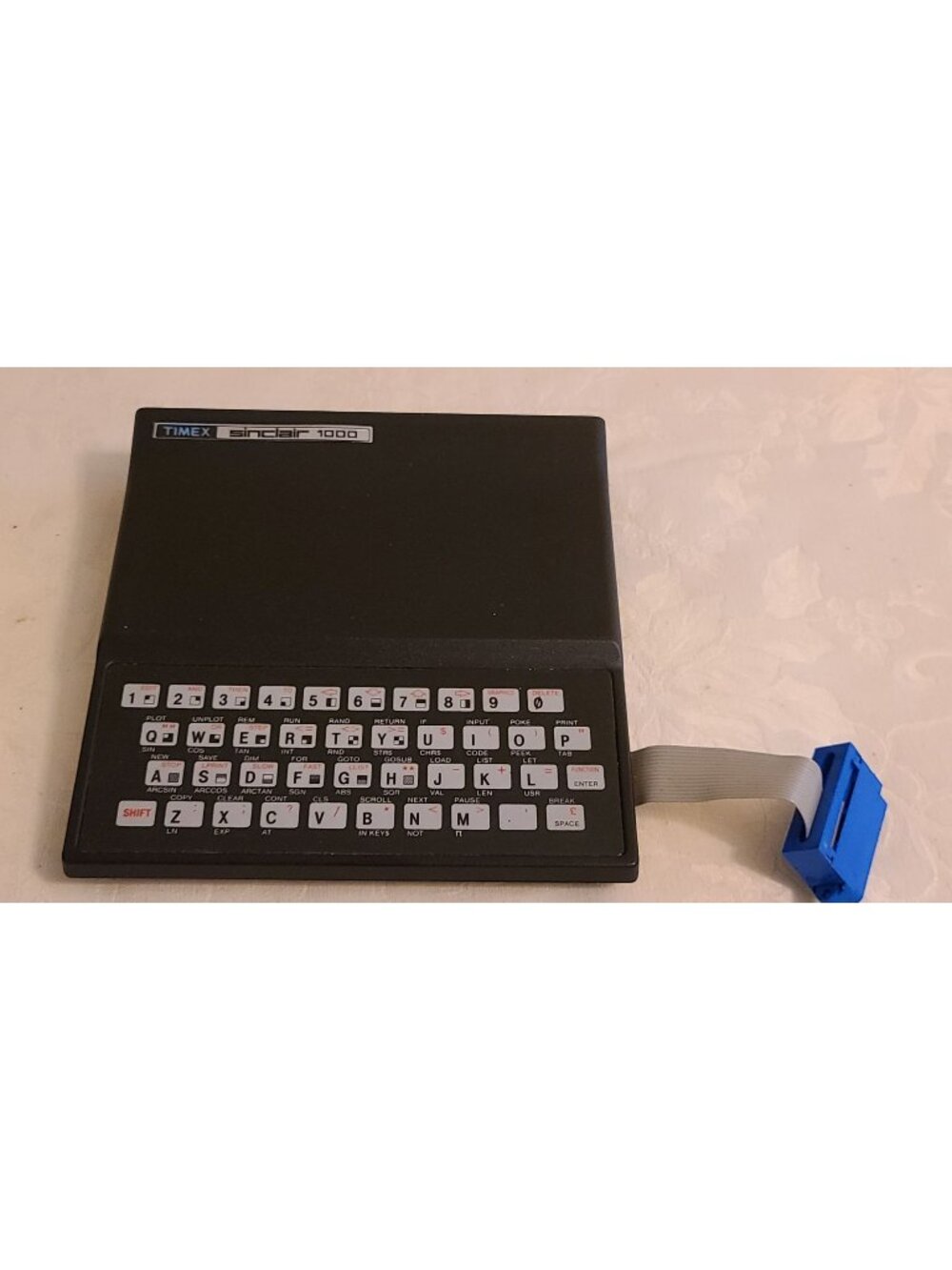 Vintage Timex Sinclair 1000 Computer ZX81 + Expansion Connector Ribbon Cable